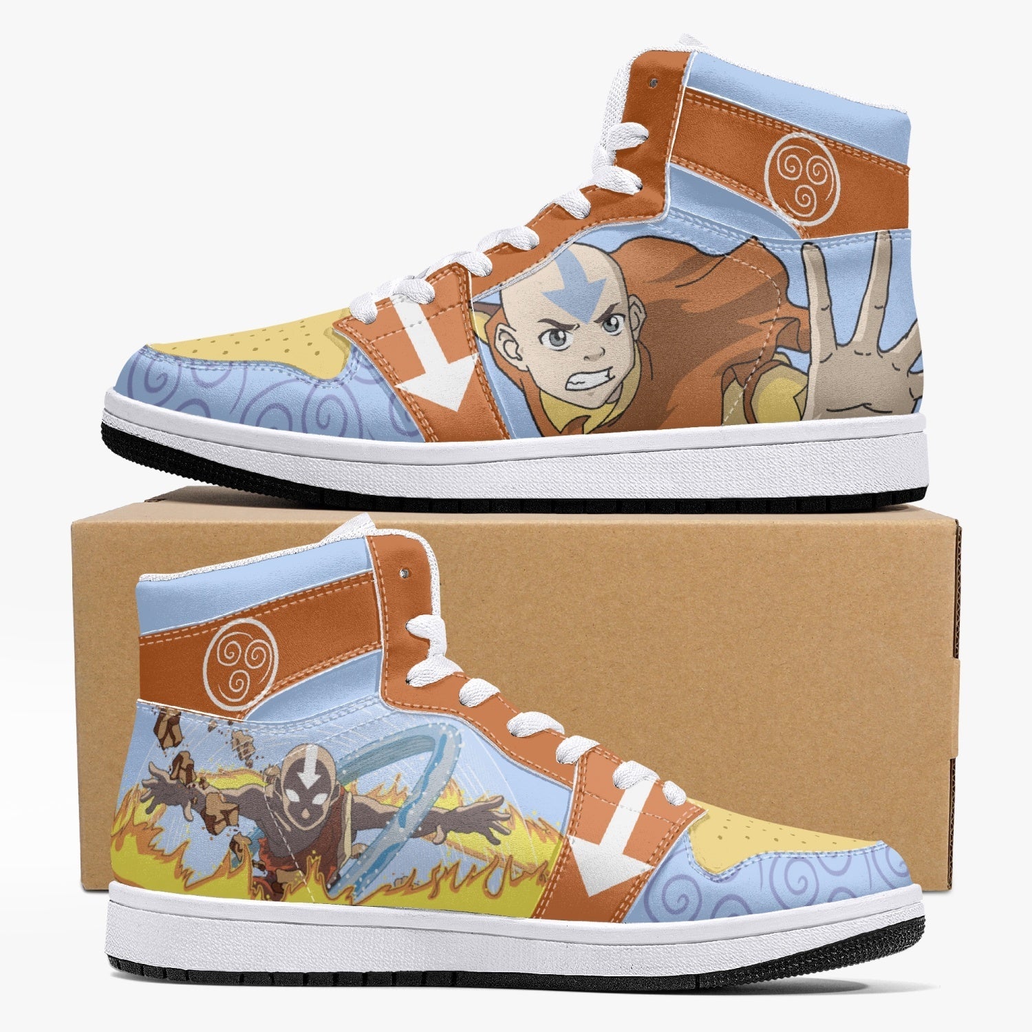 Aang Avatar J-Force Shoes-White-Men-US5/EU38-Anime Shoe Shop