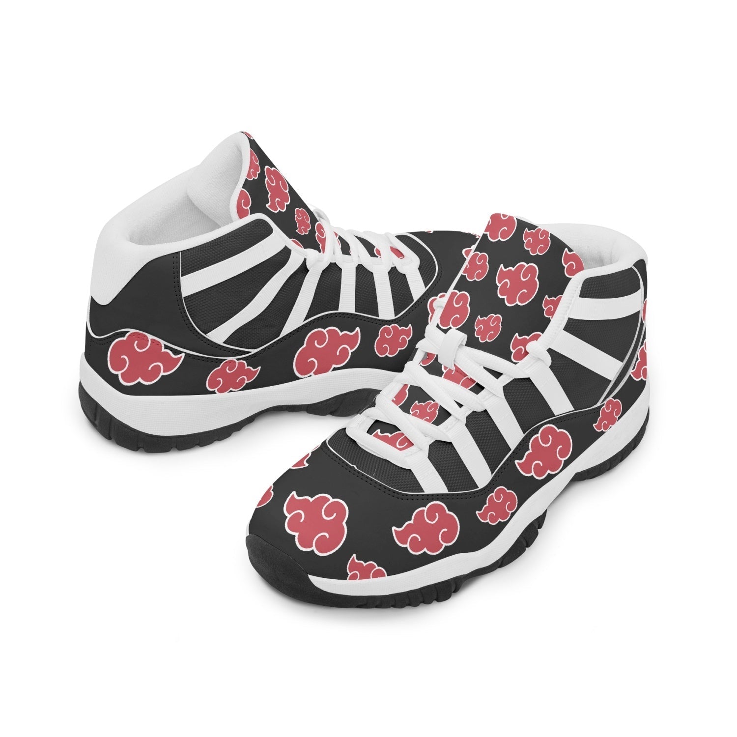 Akatsuki Naruto AJ11 Basketball Shoes-White-Men-US5/EU38-Anime Shoe Shop