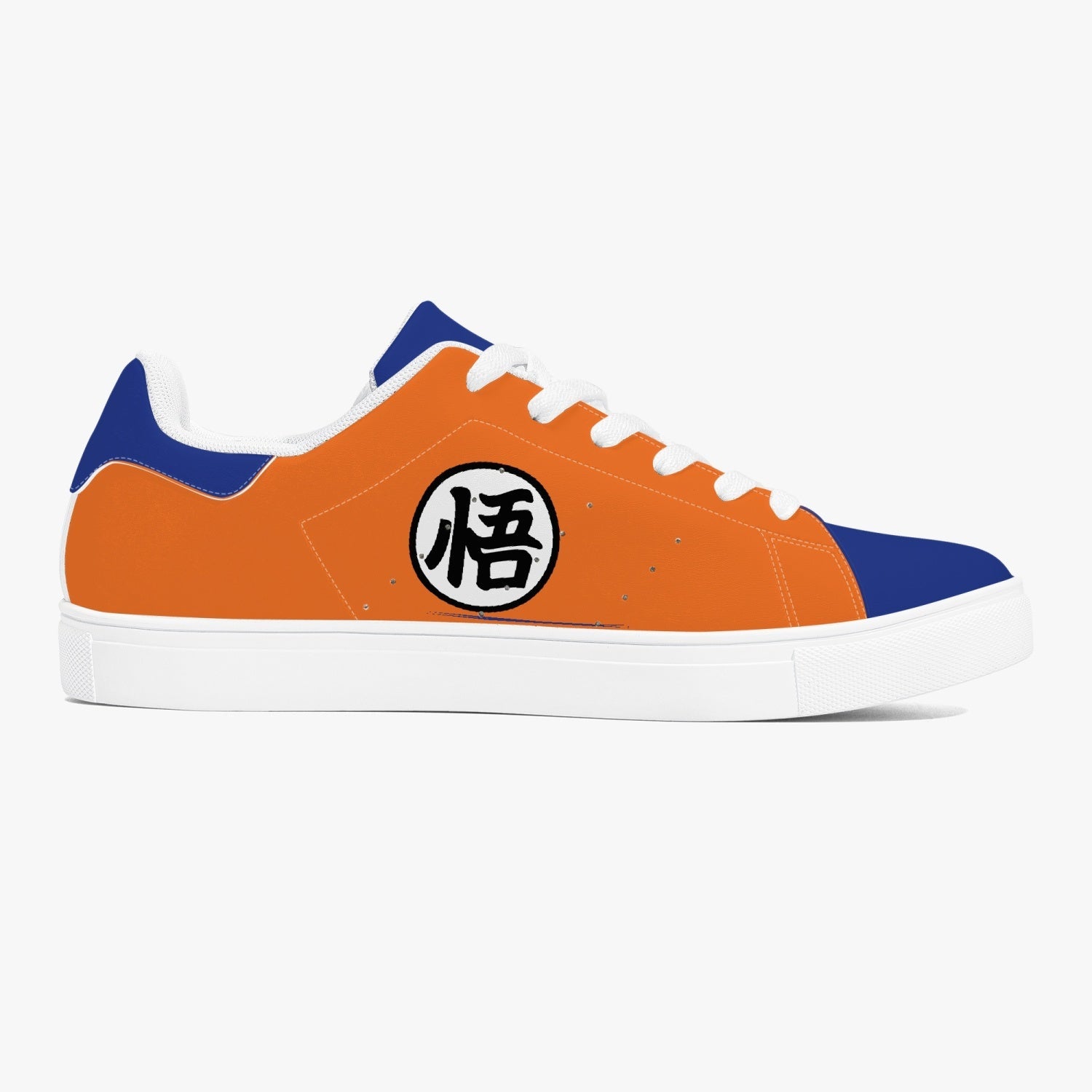 Goku Dragon Ball Z Leather Smith Shoes-White-Men-US5/EU38-Anime Shoe Shop