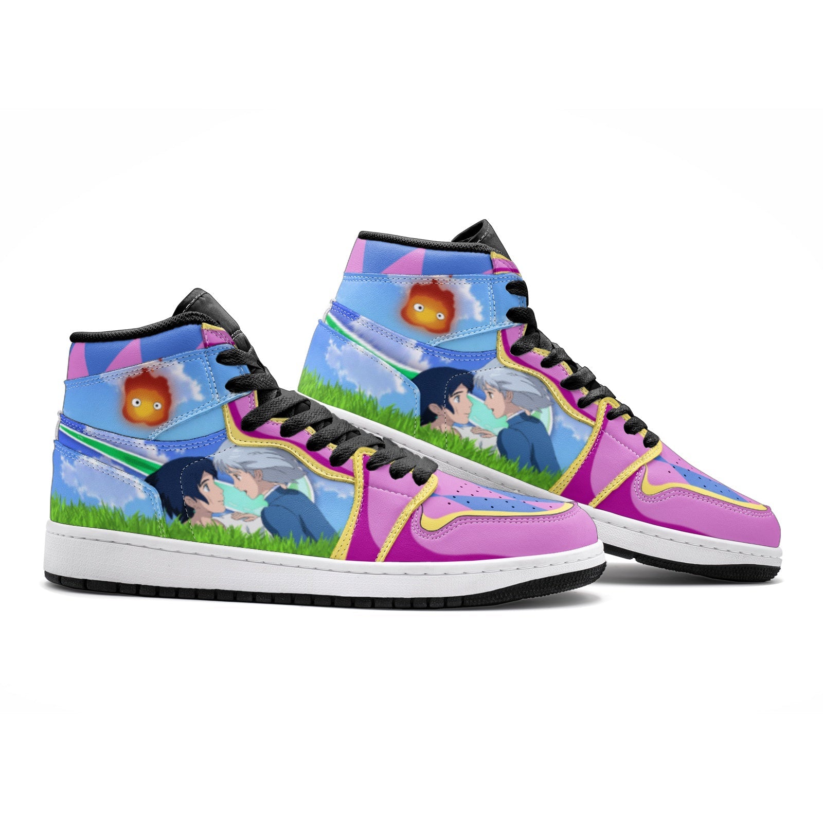 Howl and Sophie Howl's Moving Castle JD1 Shoes-3 Men / 4.5 Women-White-Anime Shoe Shop