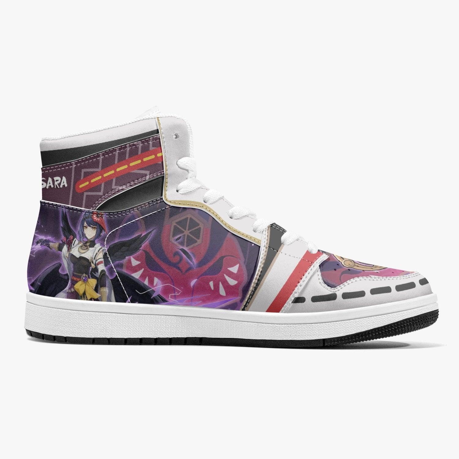 Kujou Sara Genshin Impact J-Force Shoes-Black-Men-US5/EU38-Anime Shoe Shop