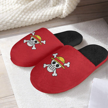 Monkey D. Luffy One Piece Custom Cotton Slippers