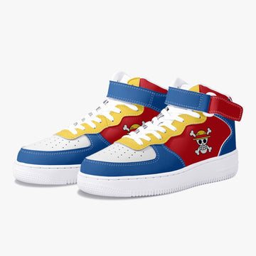Monkey D. Luffy One Piece High-Top Kamikaze Shoes