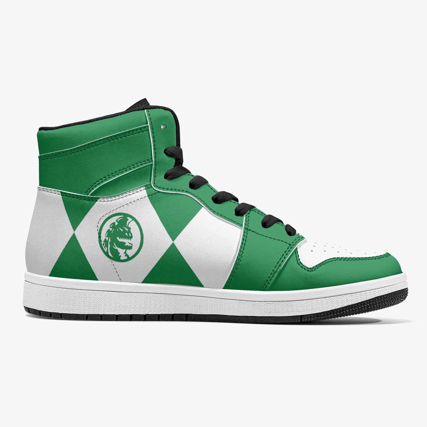 Power Rangers Green J-Force Shoes-Black-Men-US5/EU38-Anime Shoe Shop