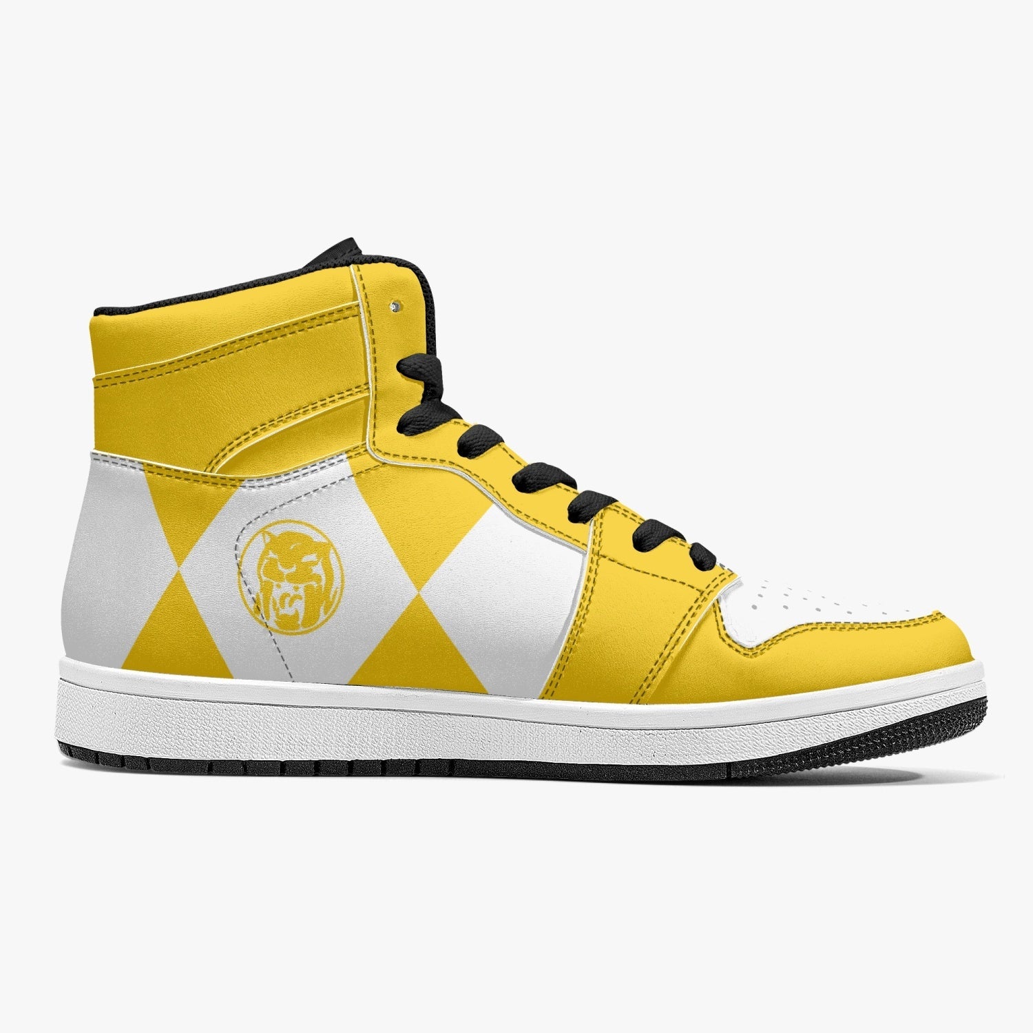 Power Rangers Yellow J-Force Shoes-Black-Men-US5/EU38-Anime Shoe Shop