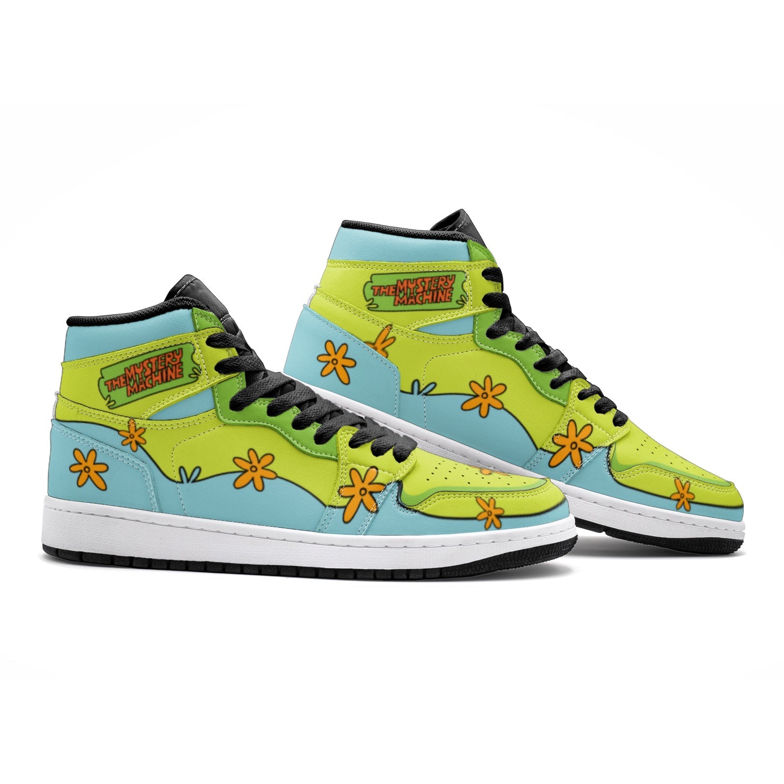 The Mystery Machine Scooby Doo JD1 Shoes-3 Men / 4.5 Women-White-Anime Shoe Shop