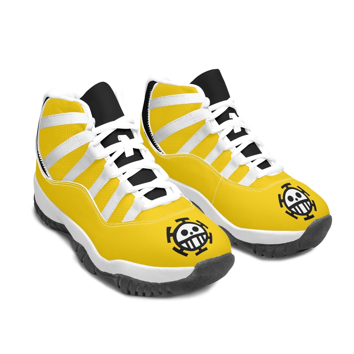 Trafalgar Law One Piece AJ11 Basketball Shoes-White-Men-US5/EU38-Anime Shoe Shop