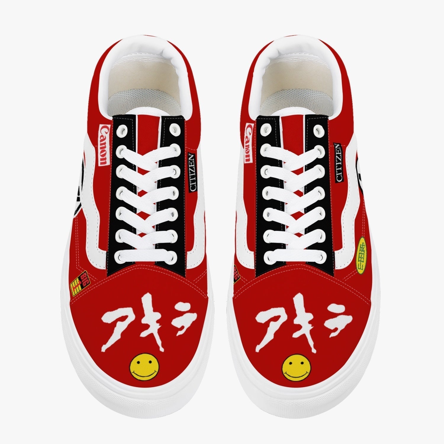 Akira Kaneda Bike Decals VS Canvas Shoes-Men-US5/EU38-Anime Shoe Shop