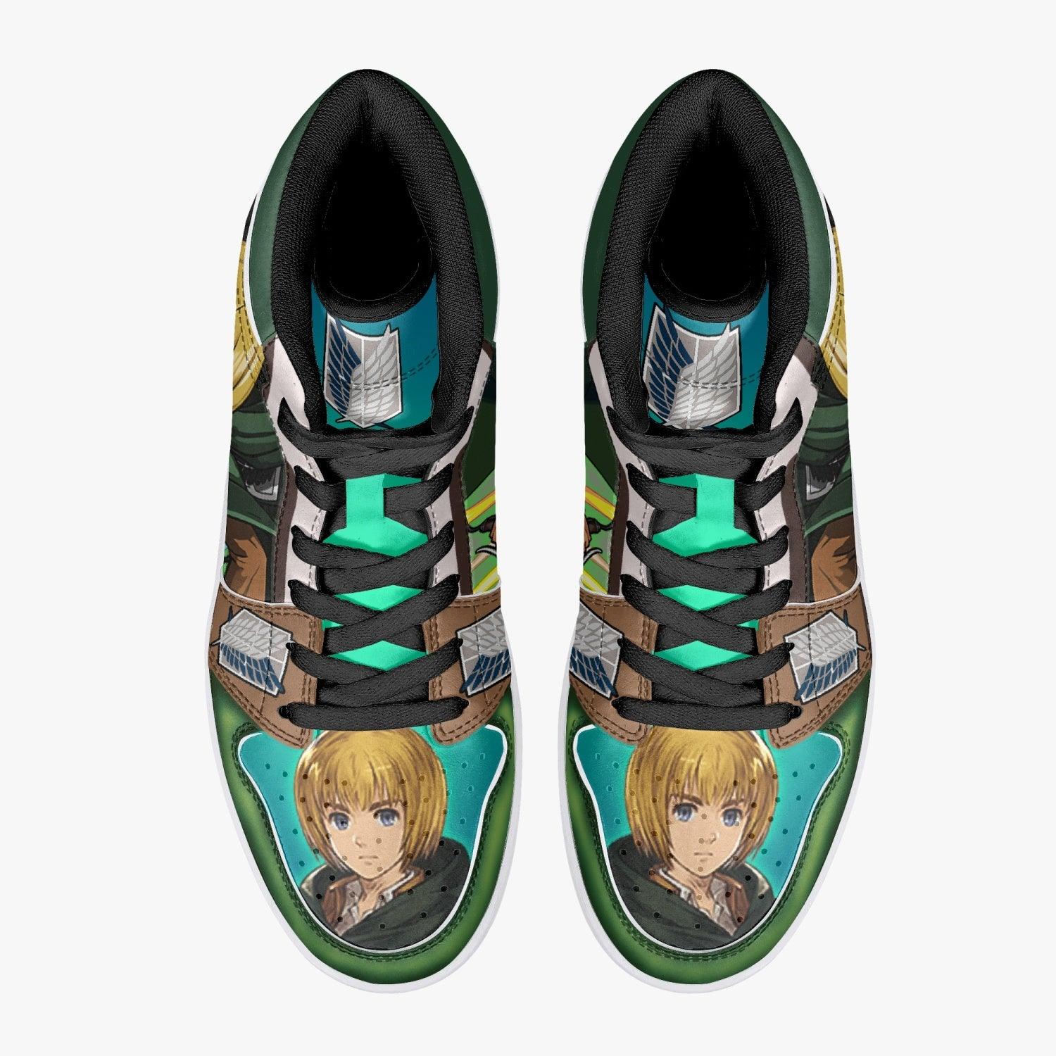 Armin Arlert Survey Corps Attack on Titan J-Force Shoes-Black-Men-US5/EU38-Anime Shoe Shop