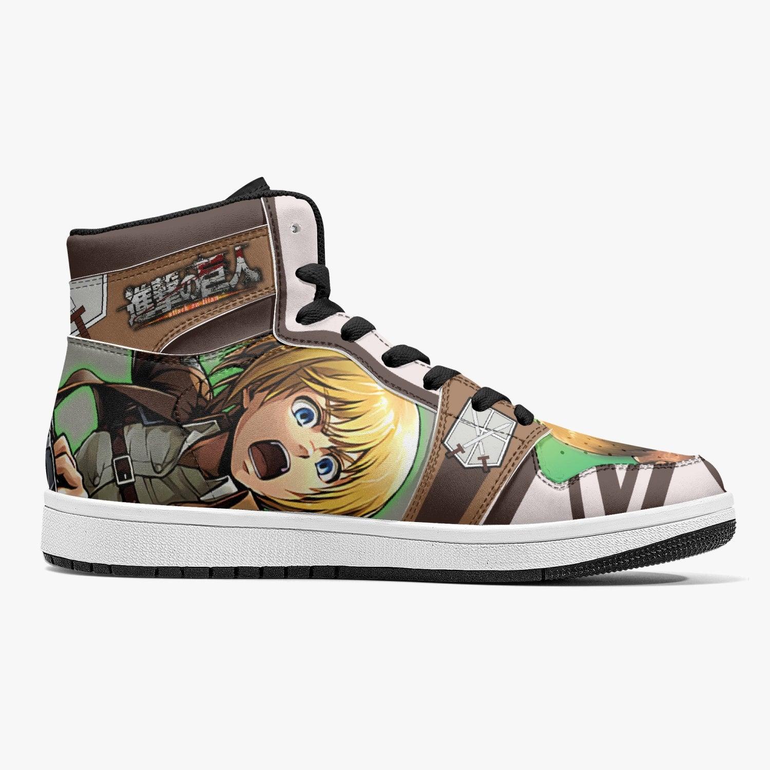 Armin Arlert Training Corps Attack on Titan J-Force Shoes-Black-Men-US5/EU38-Anime Shoe Shop