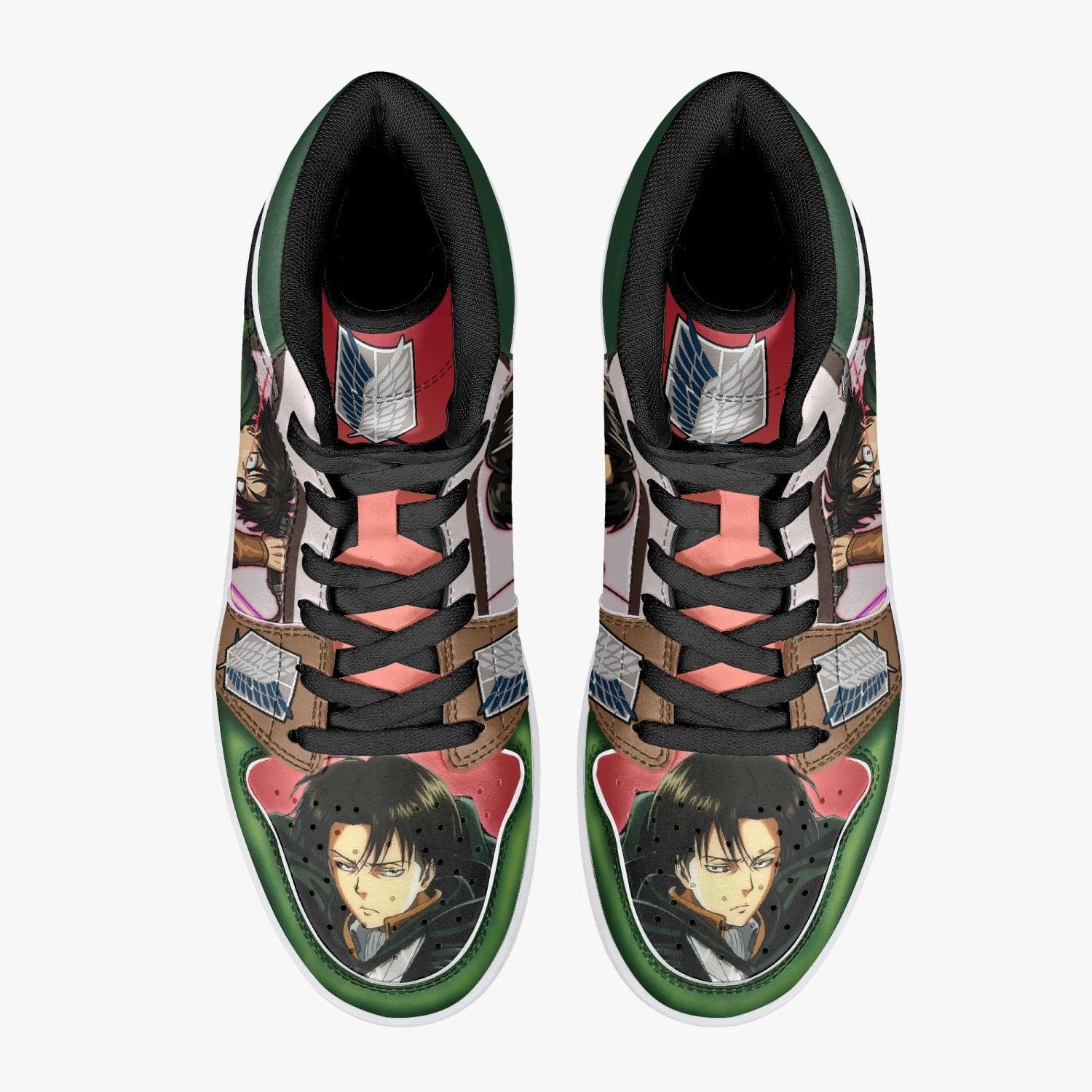 Captain Levi Attack on Titan J-Force Shoes-Black-Men-US5/EU38-Anime Shoe Shop