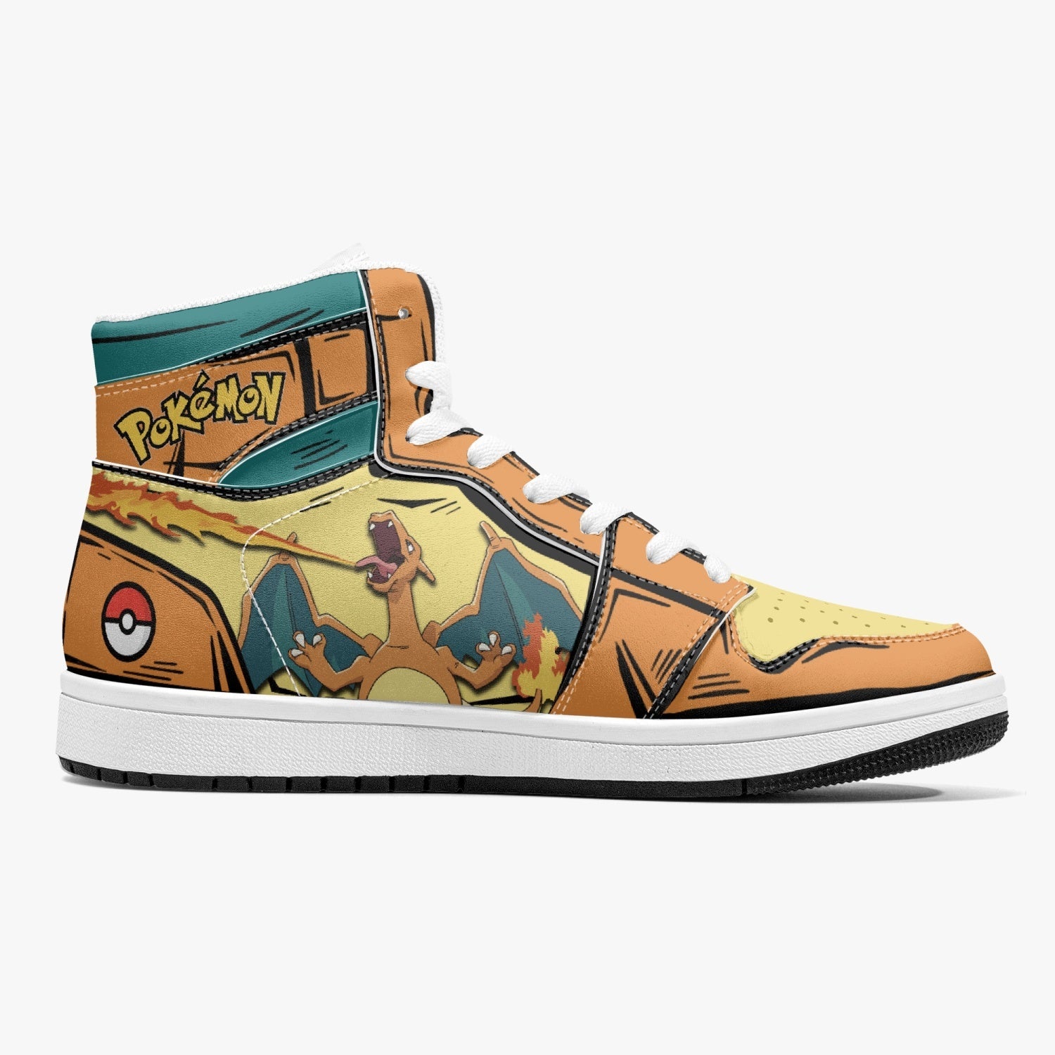 Charizard Pokemon J-Force Shoes-Black-Men-US5/EU38-Anime Shoe Shop