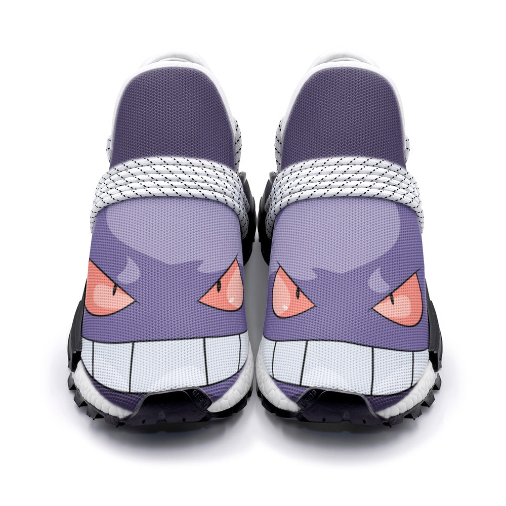 Gengar Pokemon Custom S1 Shoes-3 Men / 4.5 Women-White-Anime Shoe Shop