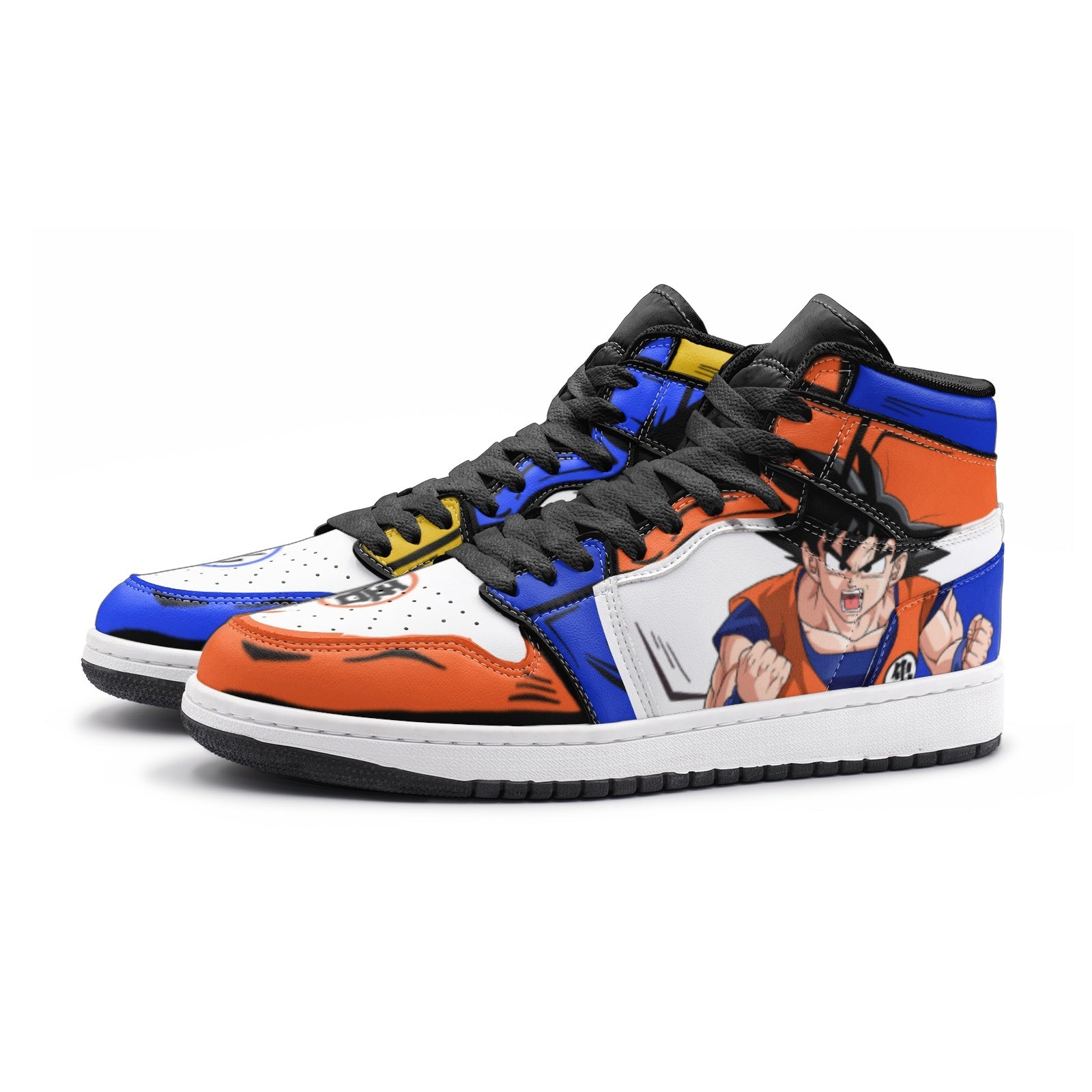 Goku and Vegeta Dragon Ball Z JD1 Shoes-3 Men / 4.5 Women-White-Anime Shoe Shop