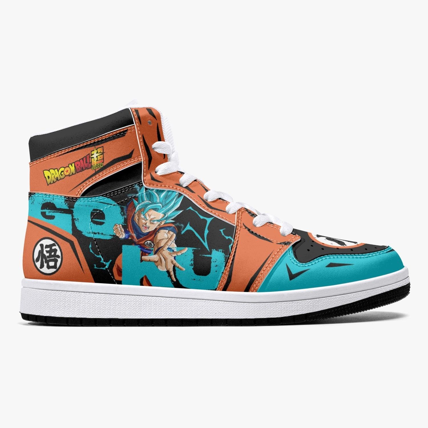 Goku Super Saiyan Blue Dragon Ball J-Force Shoes-Black-Men-US5/EU38-Anime Shoe Shop