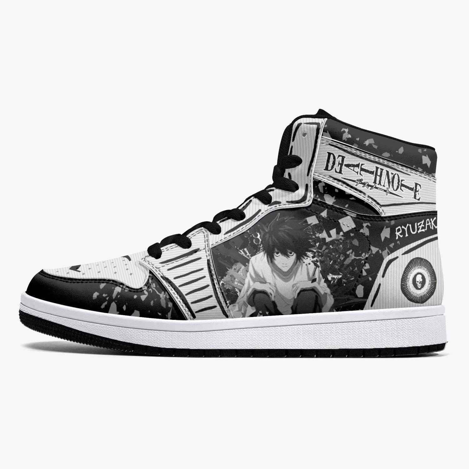 L Lawliet Ryuzaki Death Note J-Force Shoes-Black-Men-US5/EU38-Anime Shoe Shop