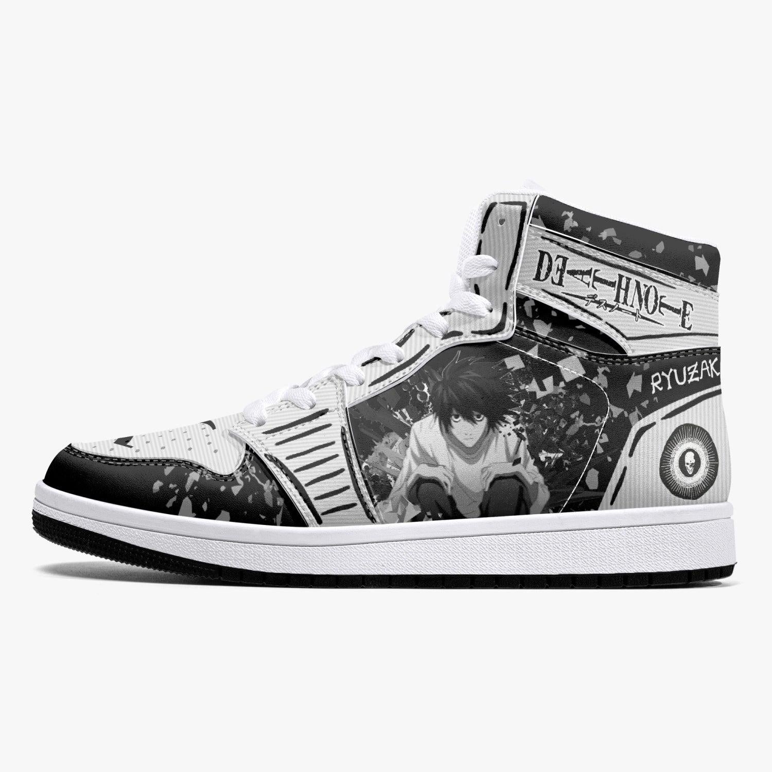 L Lawliet Ryuzaki Death Note J-Force Shoes-Black-Men-US5/EU38-Anime Shoe Shop