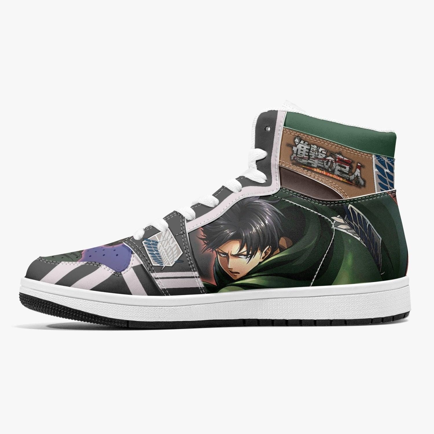 Levi Ackerman Timeskip Attack on Titan J-Force Shoes-White-Men-US5/EU38-Anime Shoe Shop
