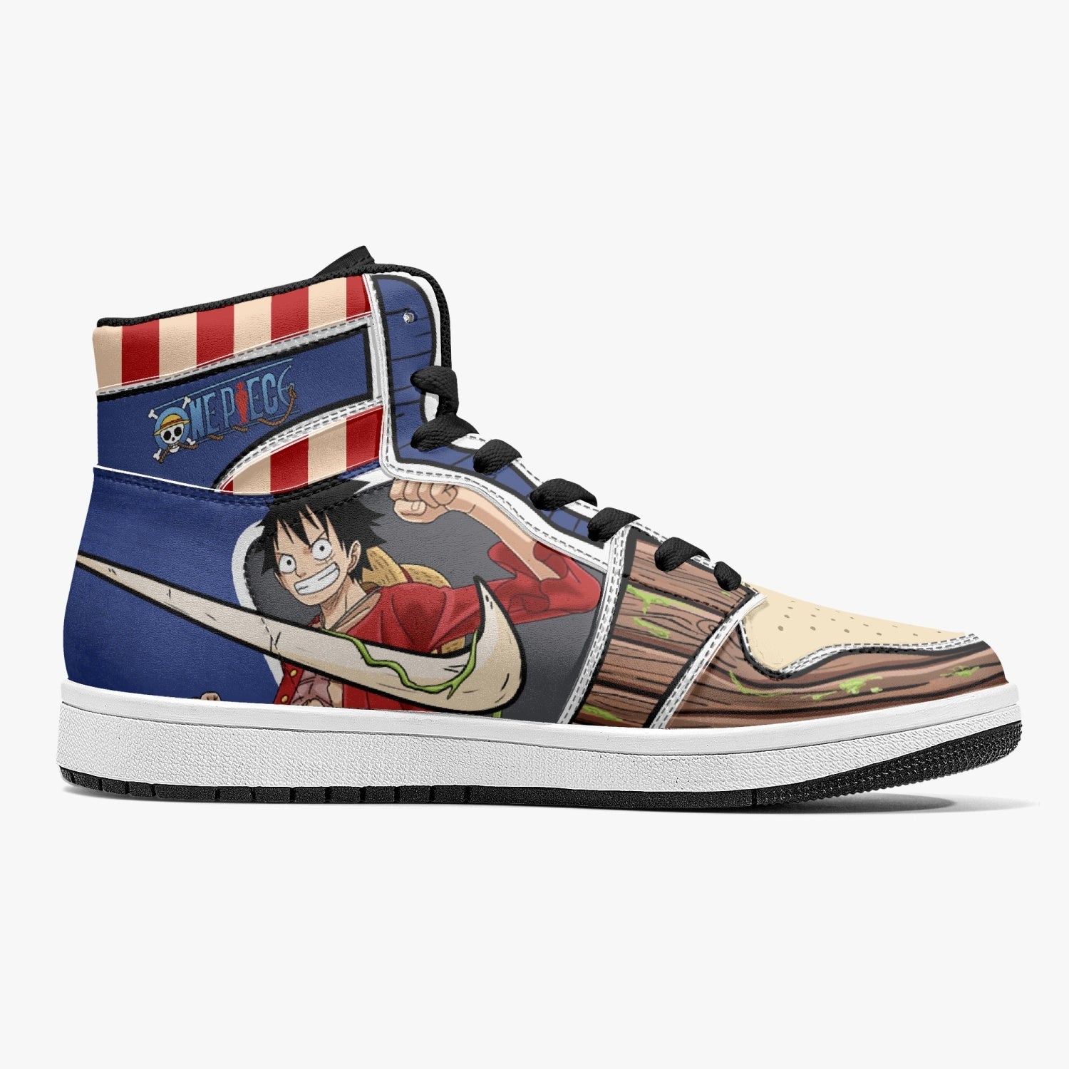 Luffy One Piece J-Force Shoes-Black-Men-US5/EU38-Anime Shoe Shop