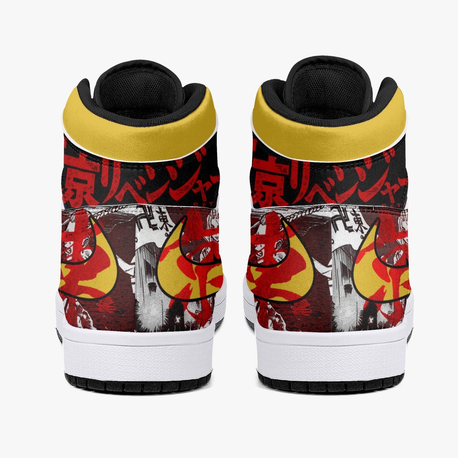 Mikey and Draken Tokyo Revengers J-Force Shoes-Black-Men-US5/EU38-Anime Shoe Shop