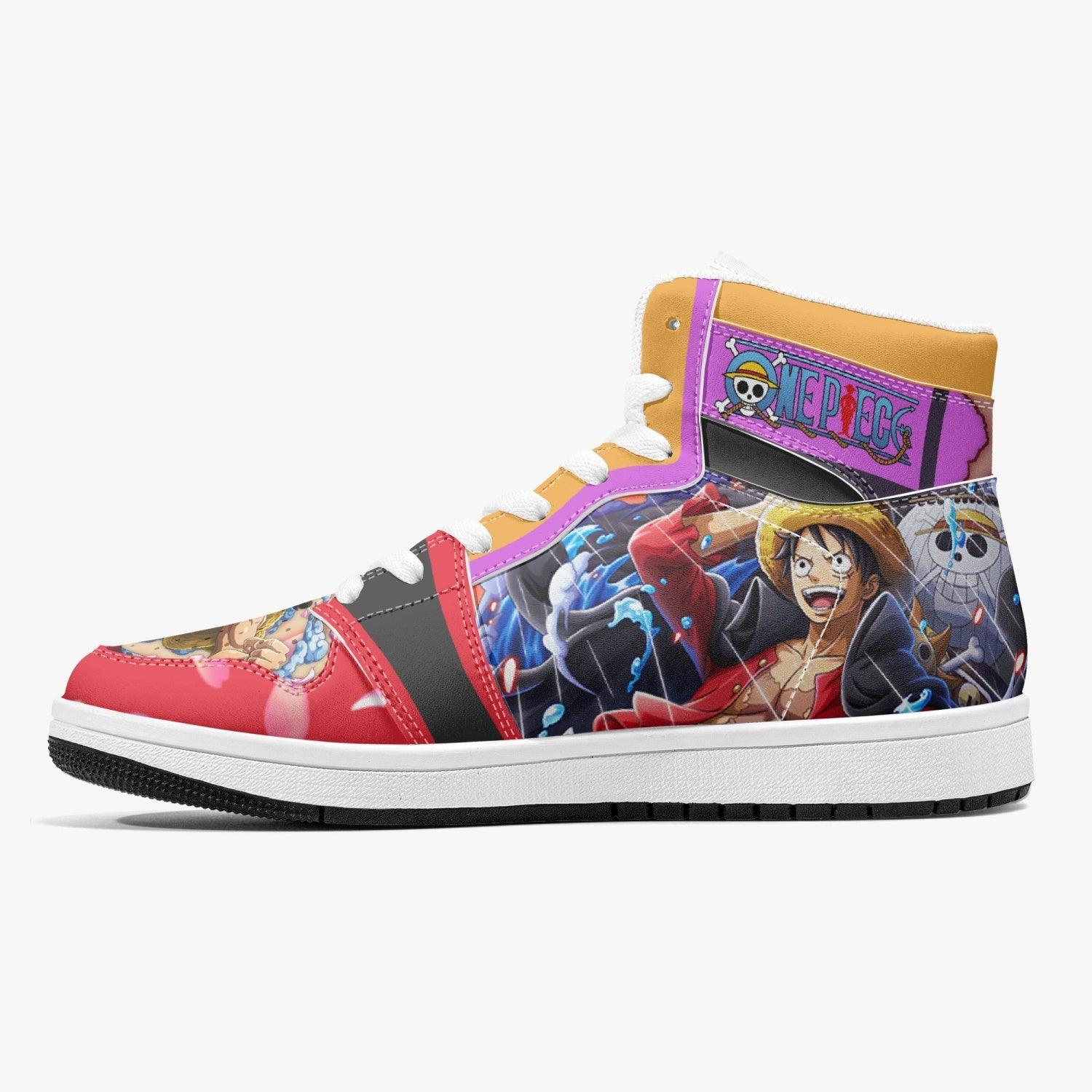Monkey D. Luffy Armament Haki Ryuo One Piece J-Force Shoes-Black-Men-US5/EU38-Anime Shoe Shop