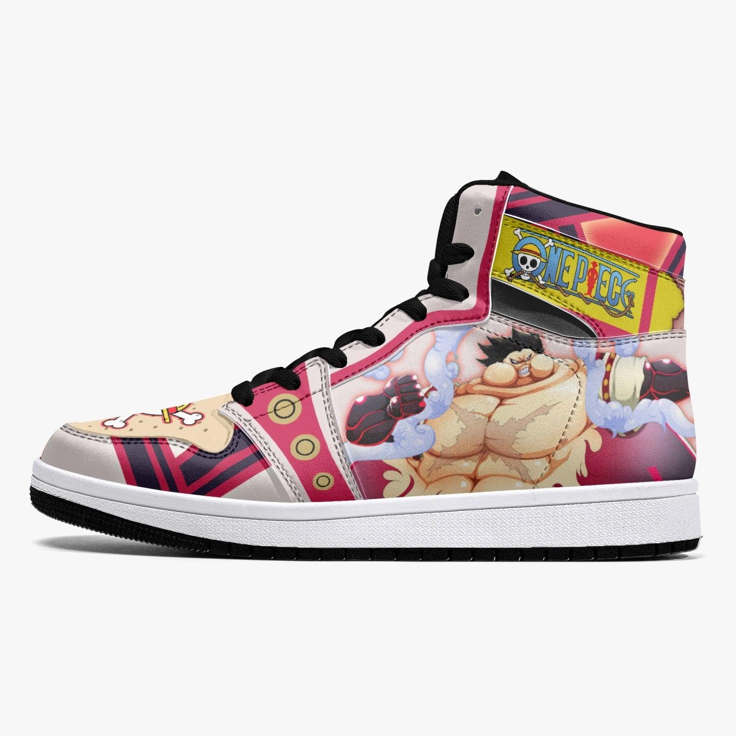 Monkey D. Luffy Gear 4th Tank Man One Piece J-Force Shoes-Black-Men-US5/EU38-Anime Shoe Shop