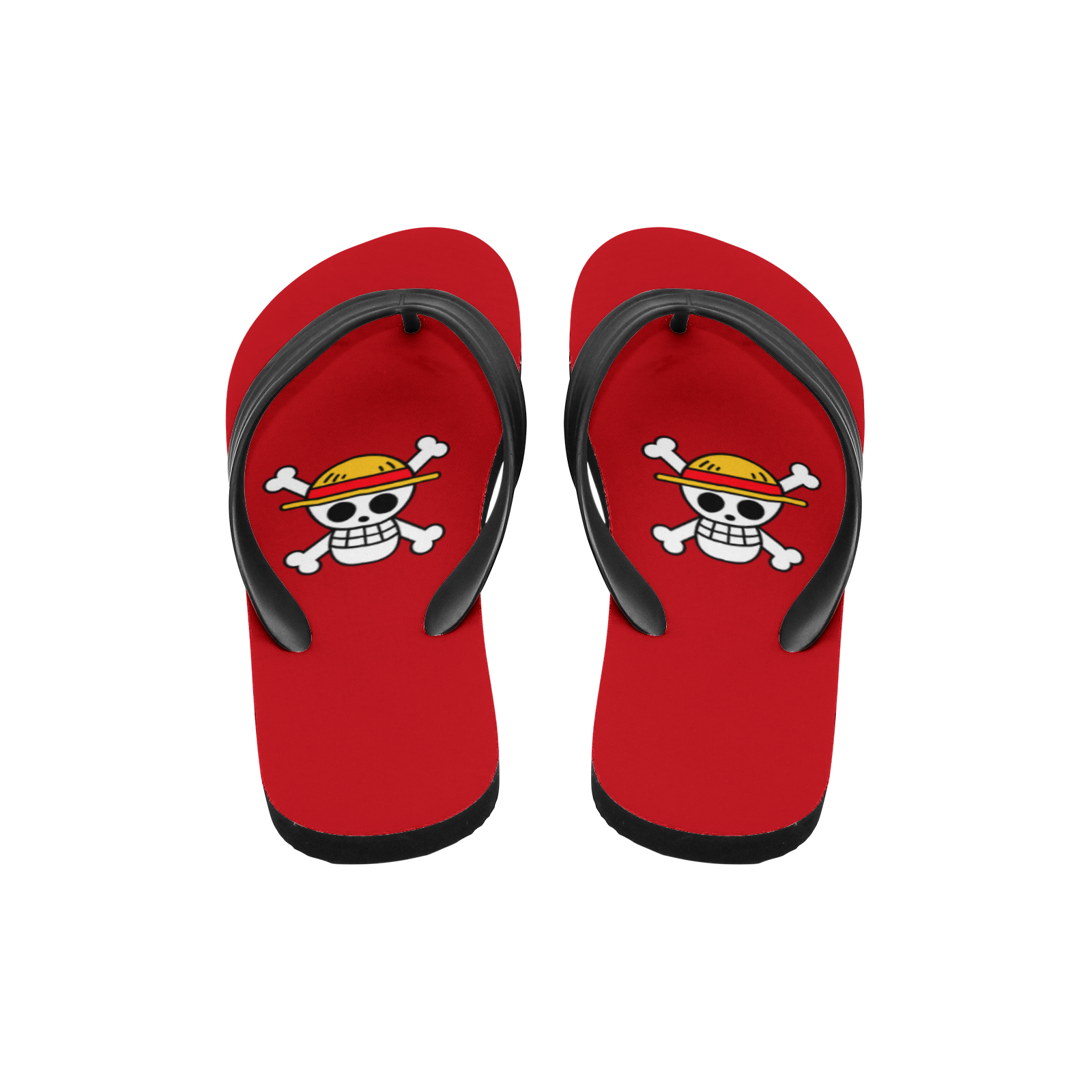 Monkey D. Luffy One Piece Custom Flip Flops-Anime Shoe Shop