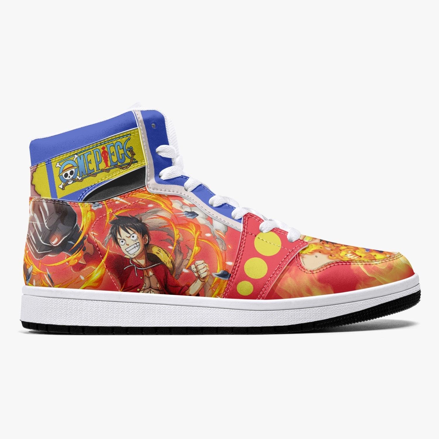 Monkey D. Luffy Red Hawk One Piece J-Force Shoes-Black-Men-US5/EU38-Anime Shoe Shop
