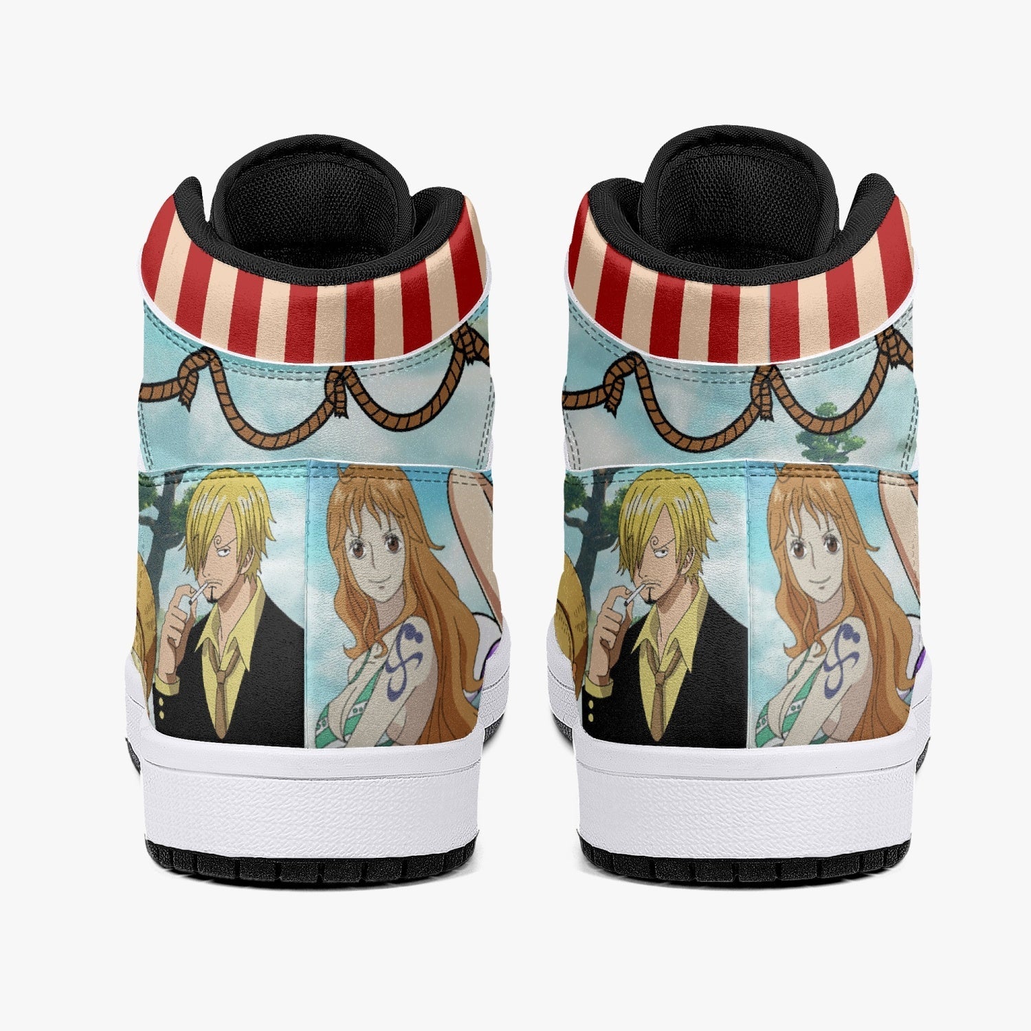 One Piece Characters J-Force Shoes-Black-Men-US5/EU38-Anime Shoe Shop