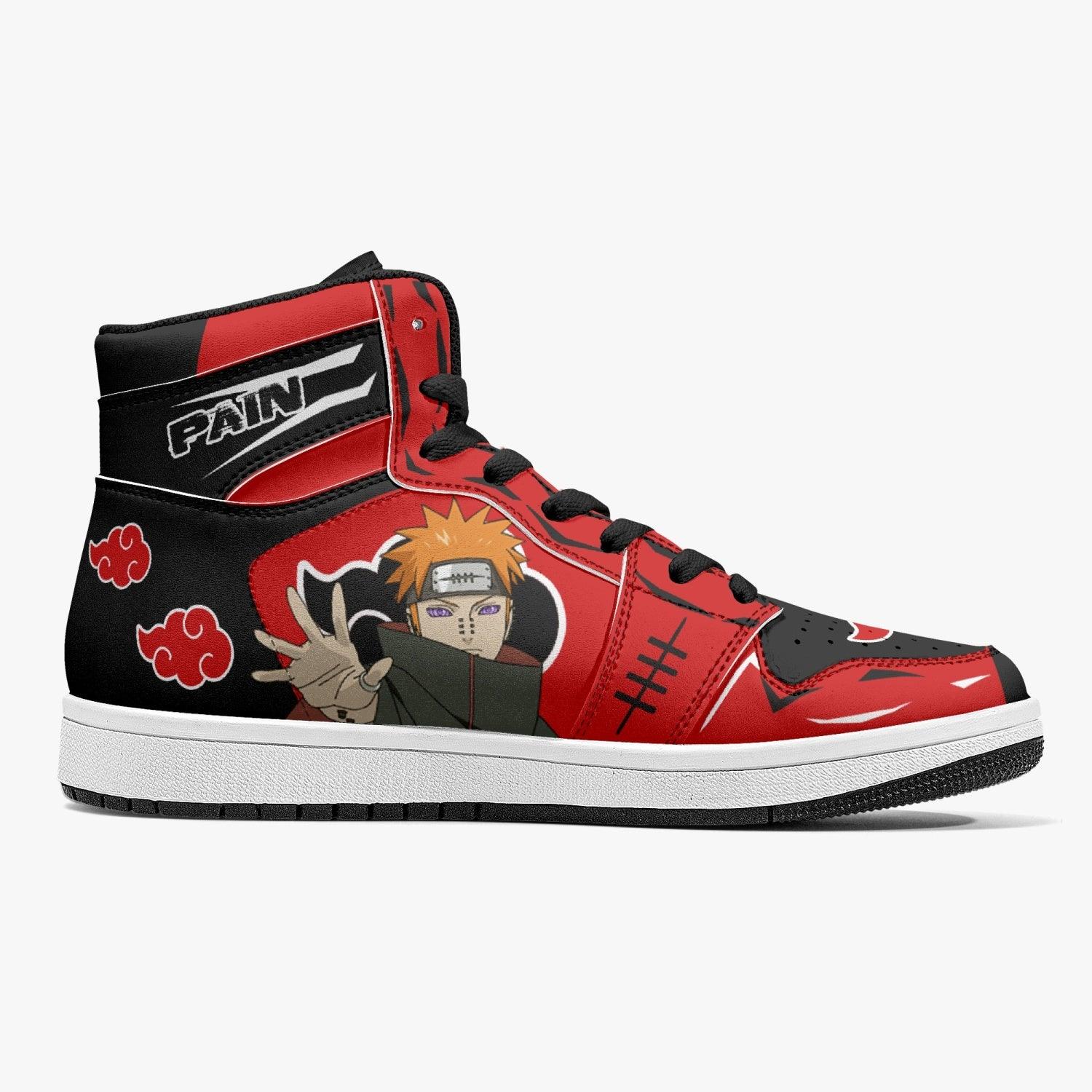 Pain Nagato Akatsuki Naruto J-Force custom anime shoes new side look-Black-Men-US5/EU38-Anime Shoe Shop