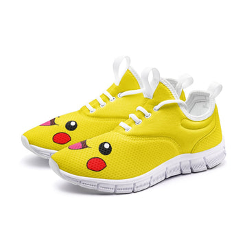 Pikachu Pokemon Running Shoes-4 Men / 5.5 Women-White-Anime Shoe Shop