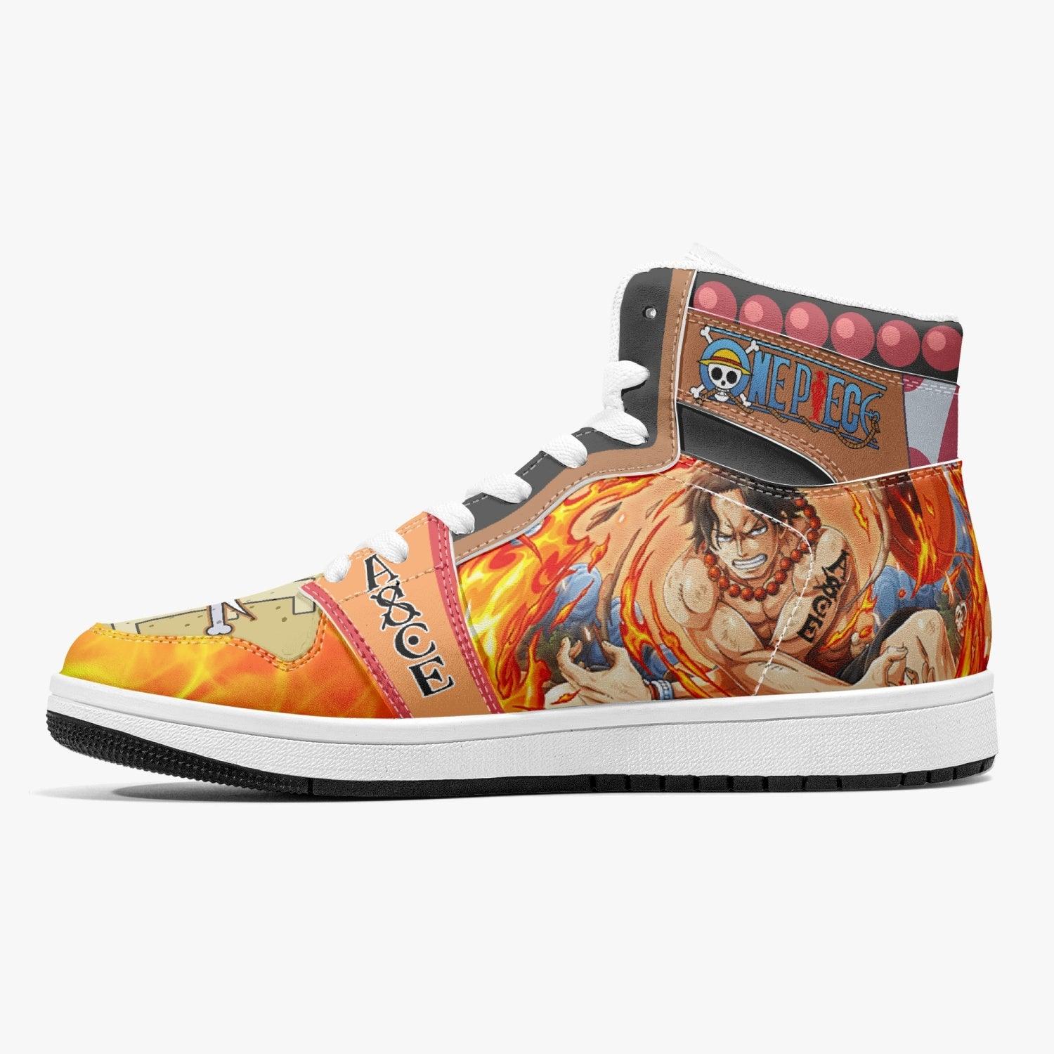 Portgas D. Ace One Piece J-Force Shoes-Black-Men-US5/EU38-Anime Shoe Shop