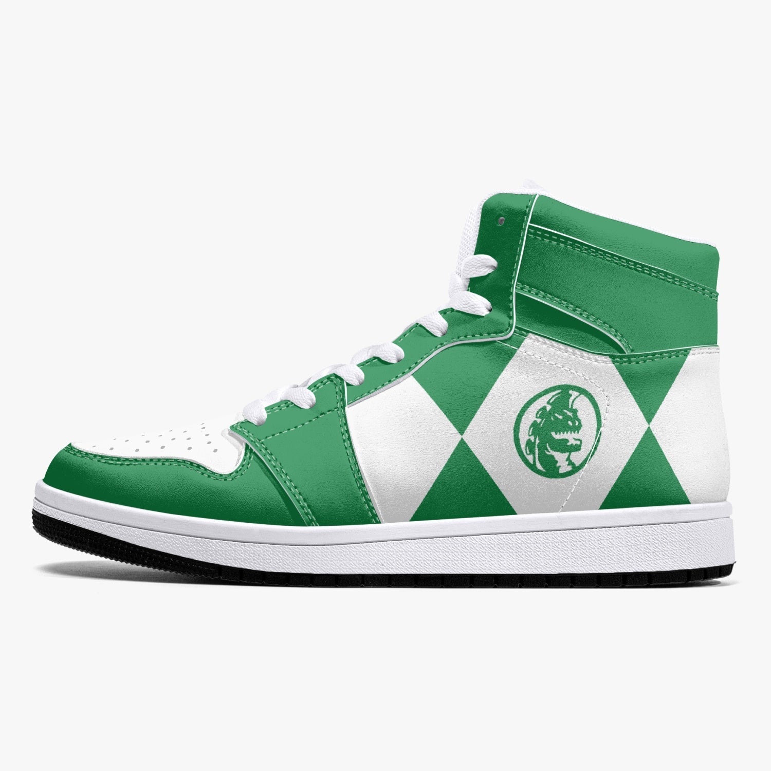 Power Rangers Green J-Force Shoes-Black-Men-US5/EU38-Anime Shoe Shop