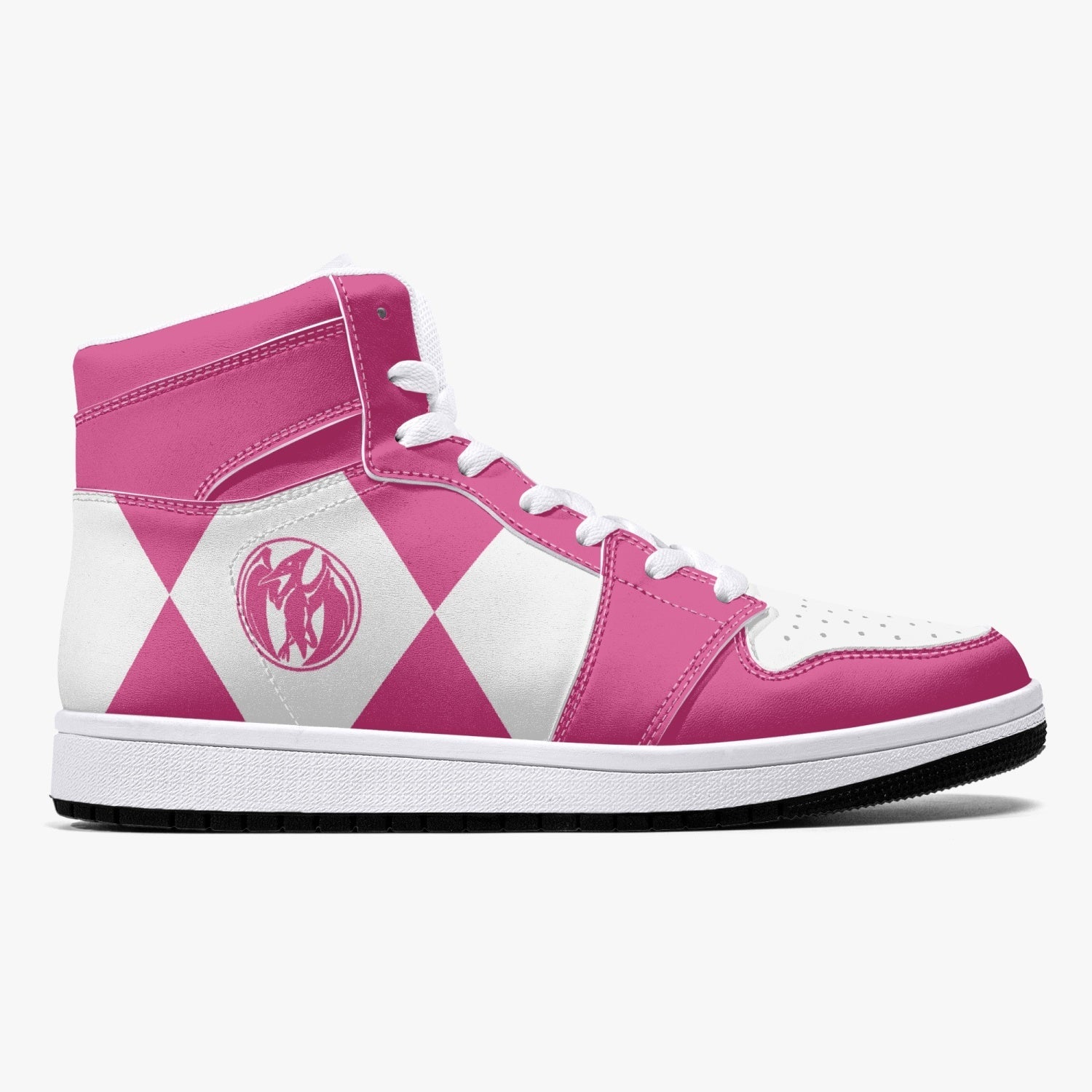 Power Rangers Pink J-Force Shoes-Black-Men-US5/EU38-Anime Shoe Shop
