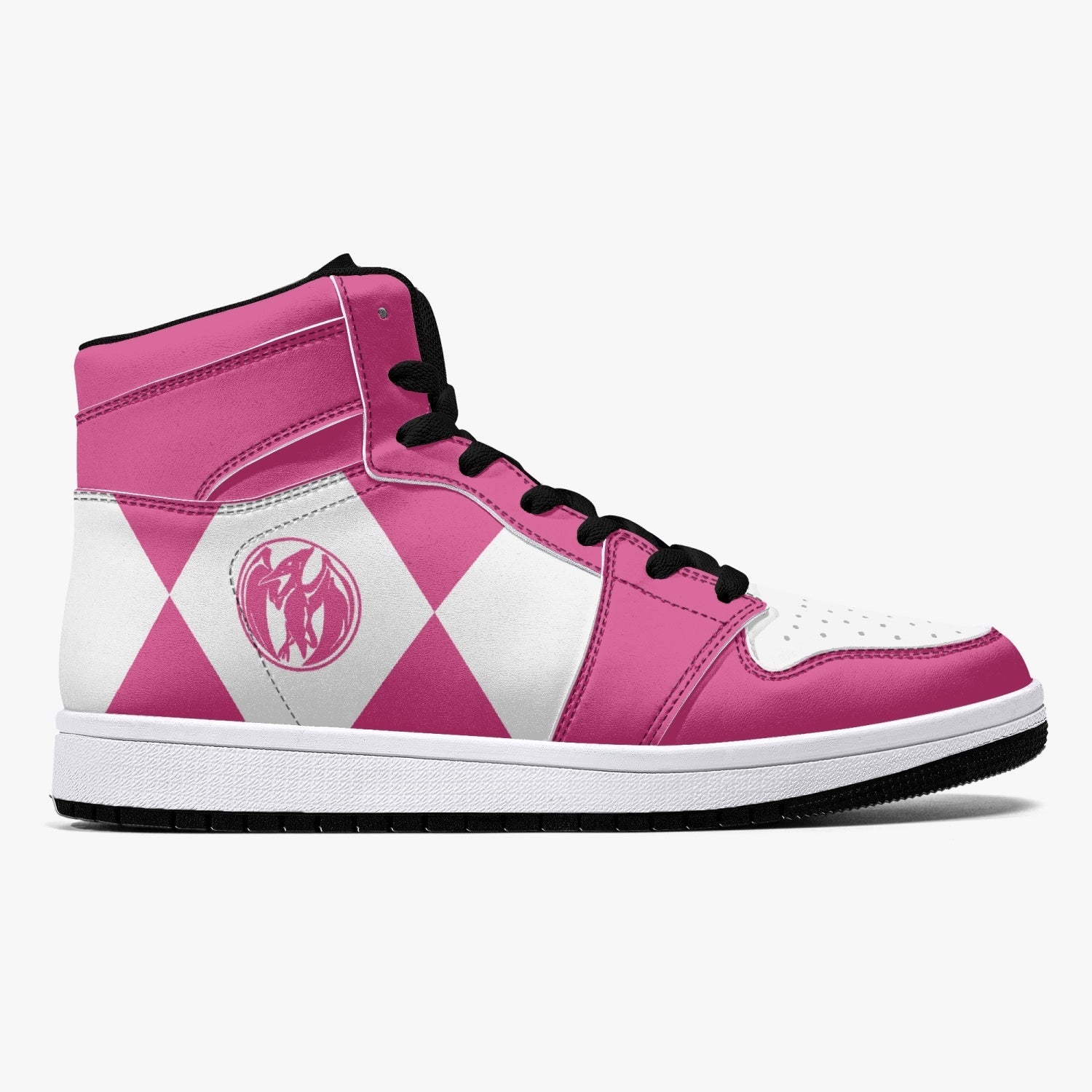 Power Rangers Pink J-Force Shoes-Black-Men-US5/EU38-Anime Shoe Shop