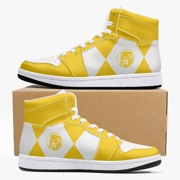 Power Rangers Yellow J-Force Shoes-White-Men-US5/EU38-Anime Shoe Shop