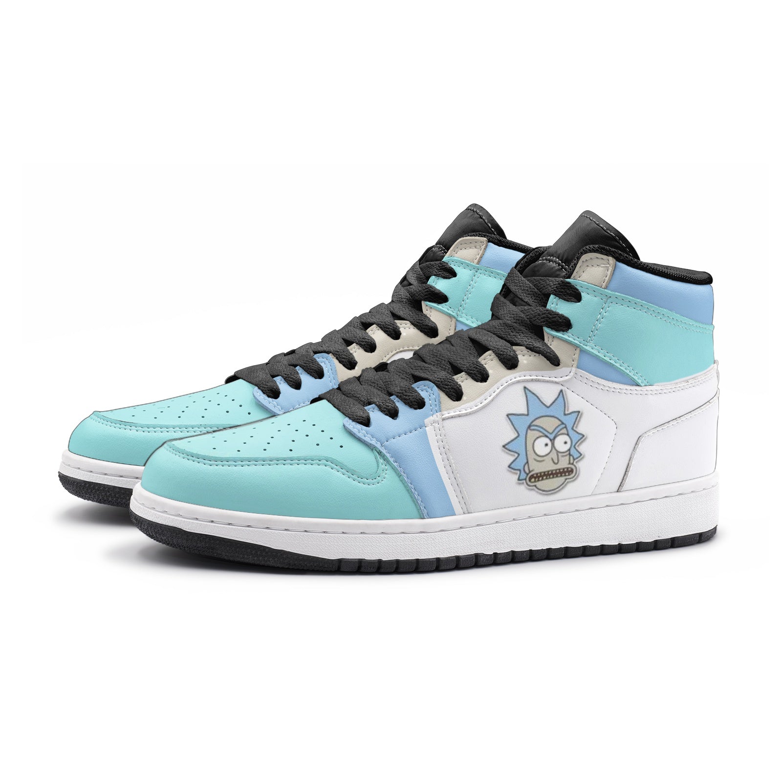 Rick got Angry Rick and Morty JD1 Shoes-3 Men / 4.5 Women-White-Anime Shoe Shop