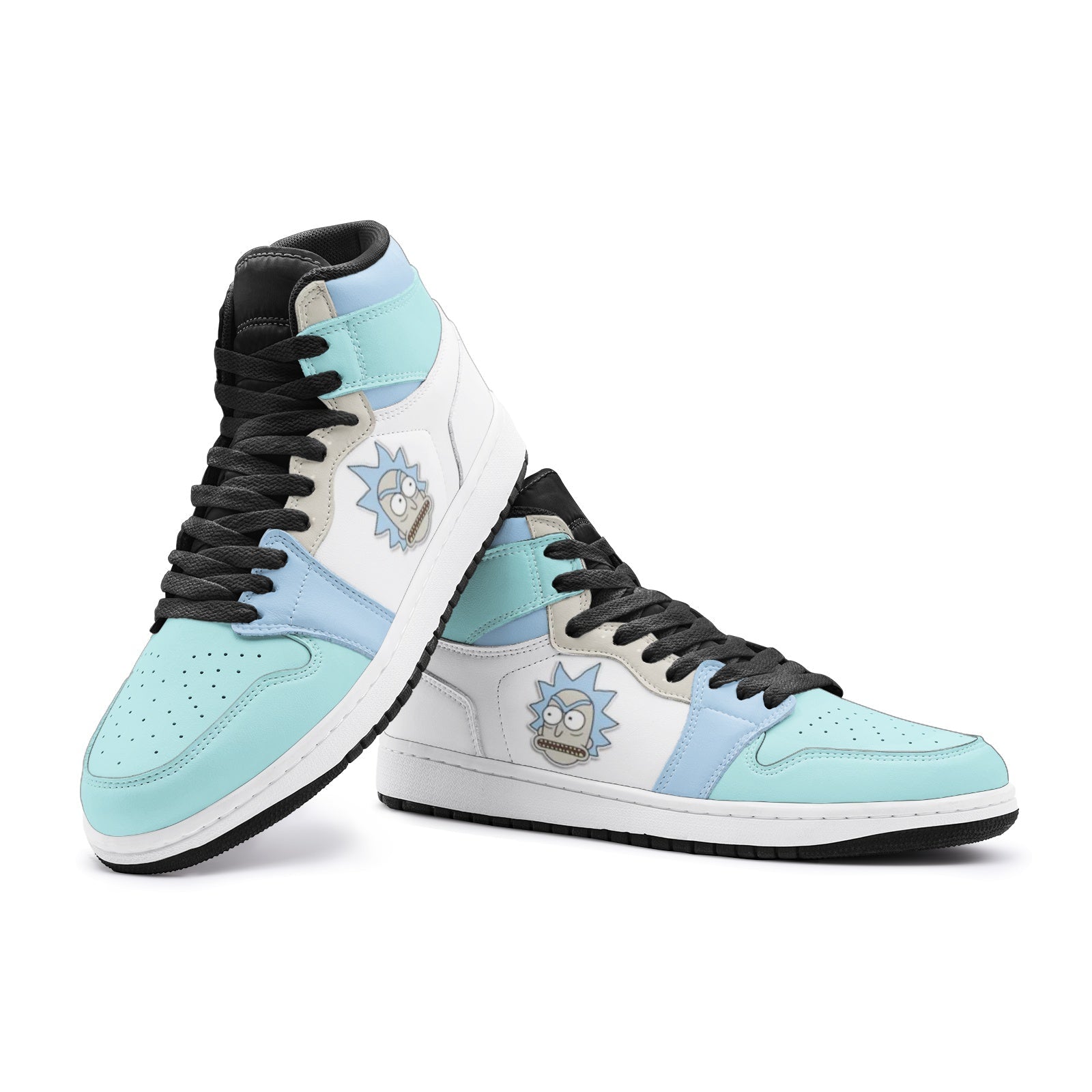 Rick got Angry Rick and Morty JD1 Shoes-3 Men / 4.5 Women-White-Anime Shoe Shop