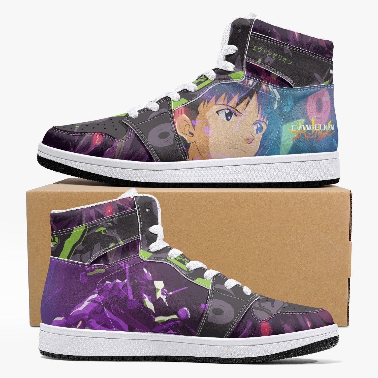 Shinji Ikari Eva Unit 01 Neon Genesis Evangelion J-Force Shoes-White-Men-US5/EU38-Anime Shoe Shop