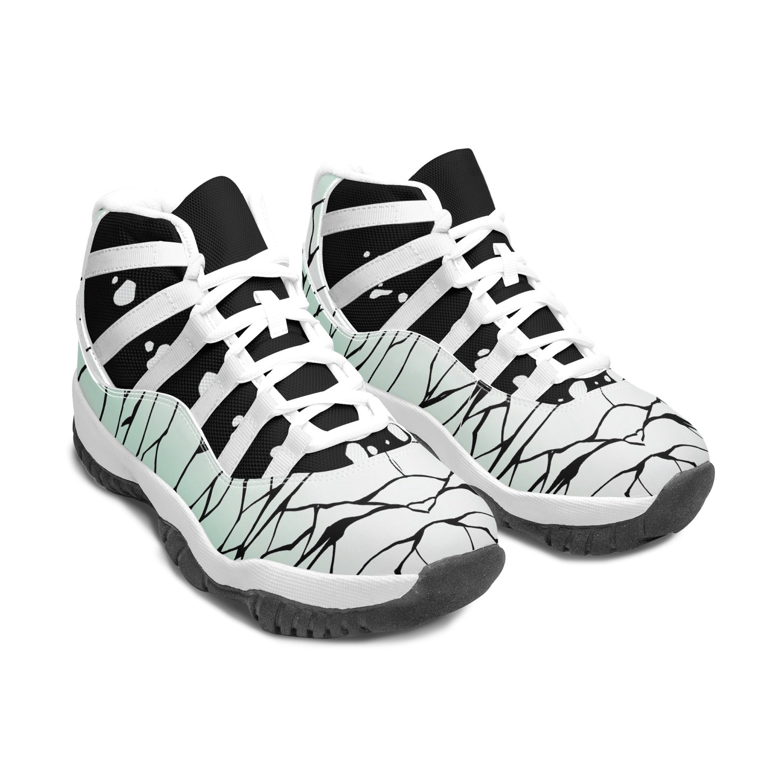 Shinobu Kocho Demon Slayer AJ11 Basketball Shoes-White-Men-US5/EU38-Anime Shoe Shop
