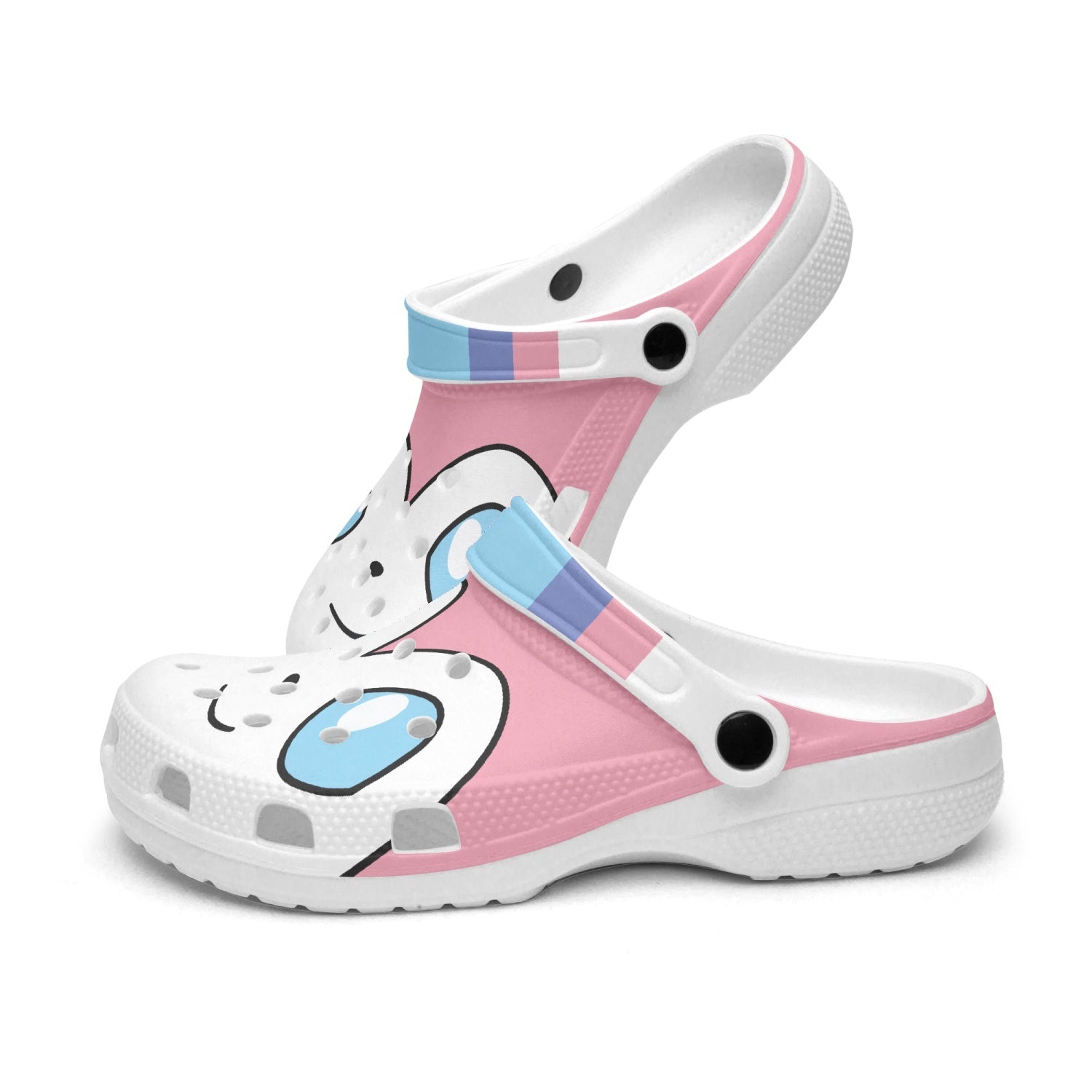 Sylveon Pokemon Custom Clogs-Men-US3.5/EU38-Anime Shoe Shop